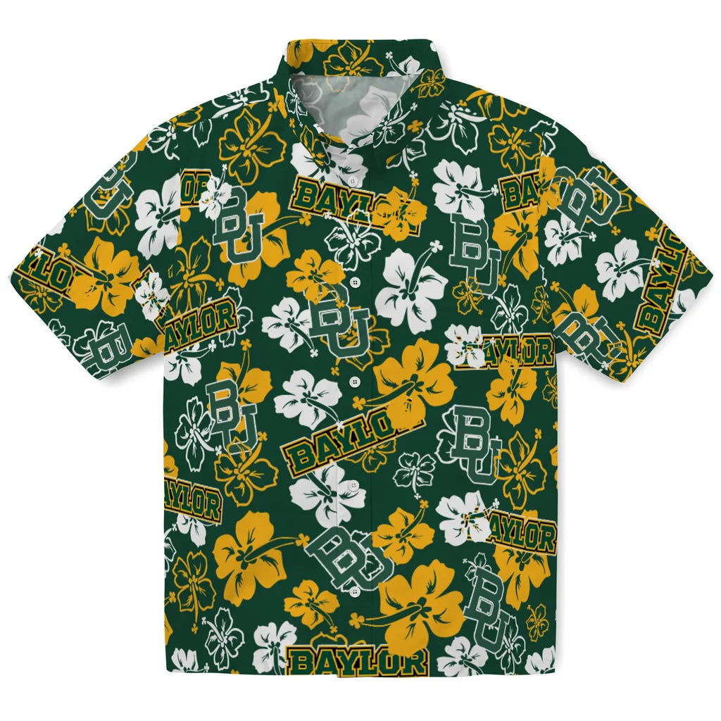 Baylor Bears Hibiscus Bloom Hawaiian Shirt – Moonbestprint