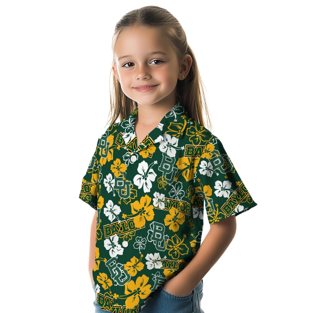 Baylor Bears Hibiscus Bloom Hawaiian Shirt – Moonbestprint