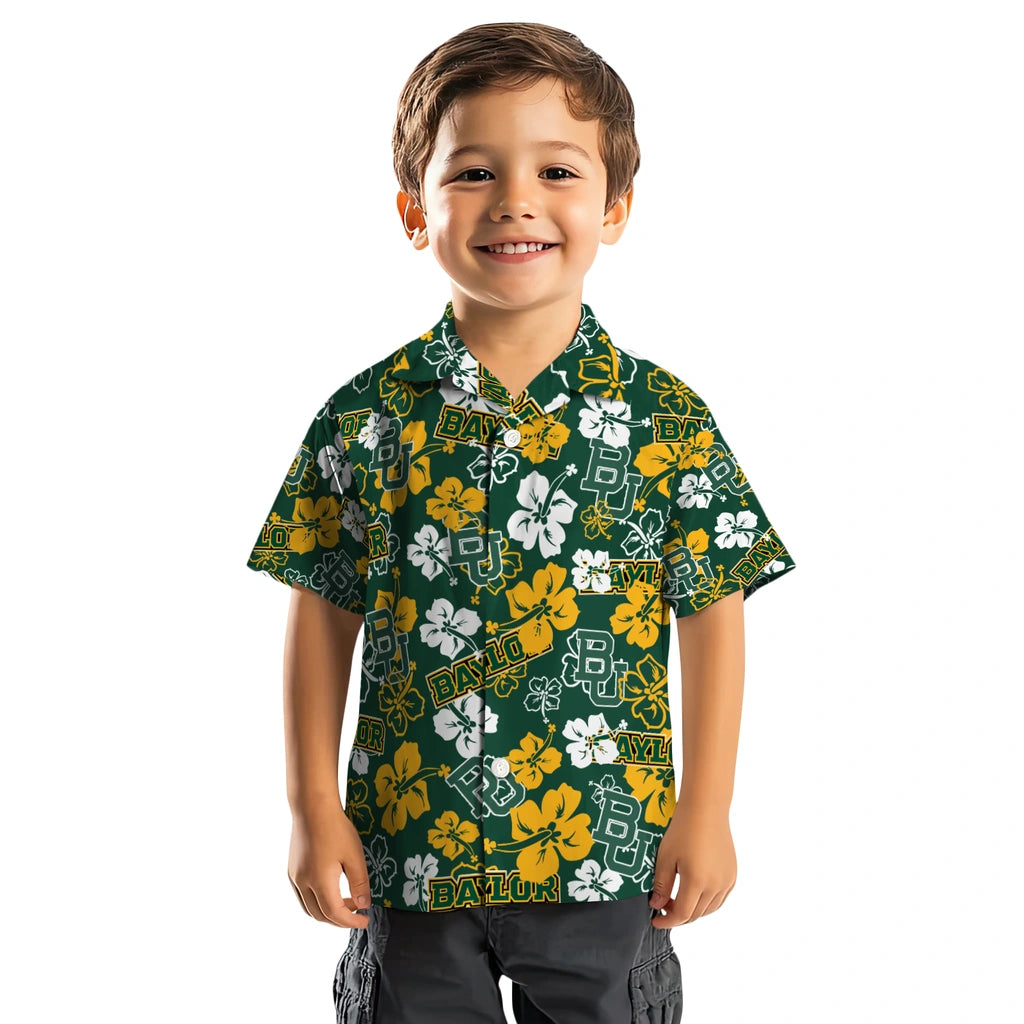 Baylor Bears Hibiscus Bloom Hawaiian Shirt – Moonbestprint