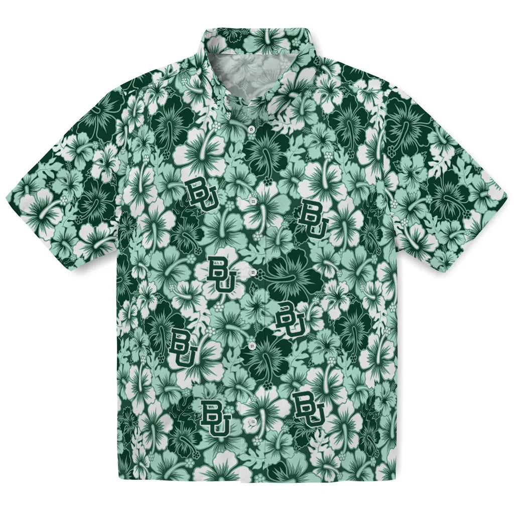 Baylor Bears Hawaiian Shirt - Hibiscus Blooms | Moonbestprint