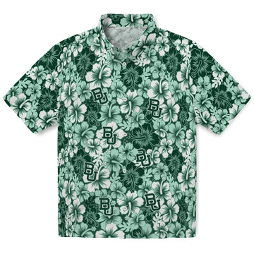 Baylor Bears Hawaiian Shirt - Hibiscus Blooms | Moonbestprint