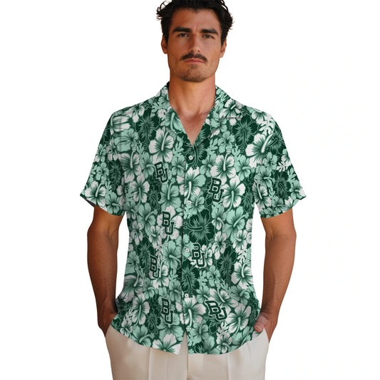 Baylor Bears Hawaiian Shirt - Hibiscus Blooms | Moonbestprint