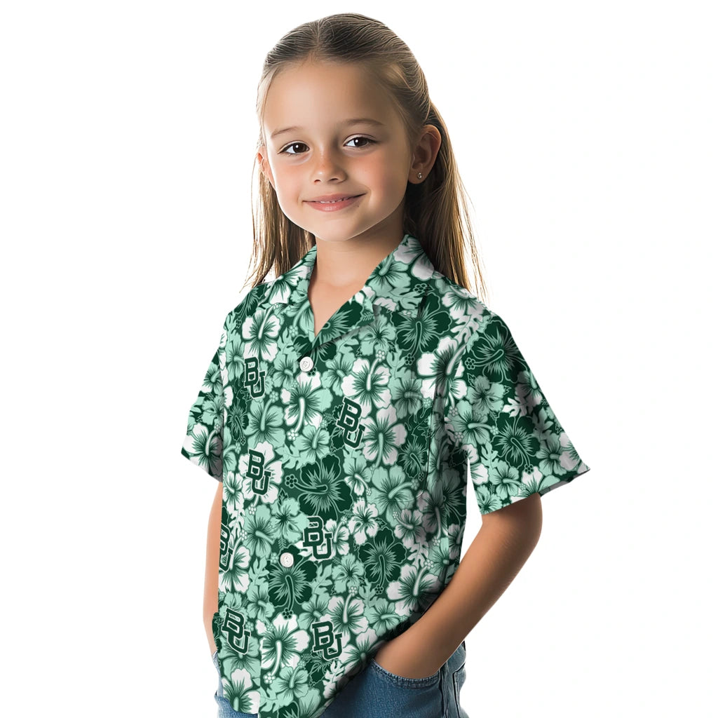 Baylor Bears Hawaiian Shirt - Hibiscus Blooms | Moonbestprint