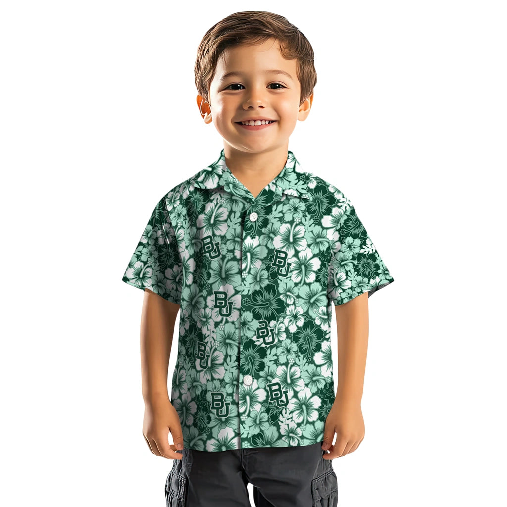 Baylor Bears Hawaiian Shirt - Hibiscus Blooms | Moonbestprint
