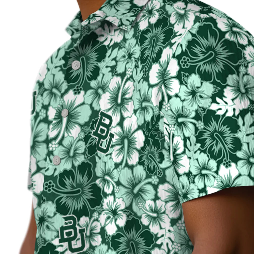 Baylor Bears Hawaiian Shirt - Hibiscus Blooms | Moonbestprint