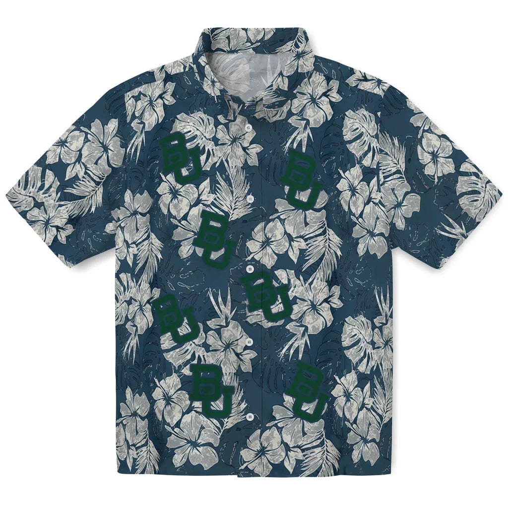 Baylor Bears Hawaiian Shirt - Hibiscus Flowers | Moonbestprint