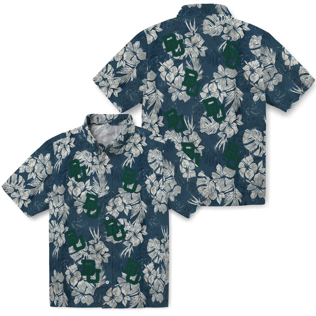 Baylor Bears Hawaiian Shirt - Hibiscus Flowers | Moonbestprint