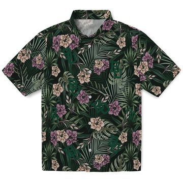 Baylor Bears Hawaiian Shirt - Hibiscus Leaves Pattern | Moonbestprint
