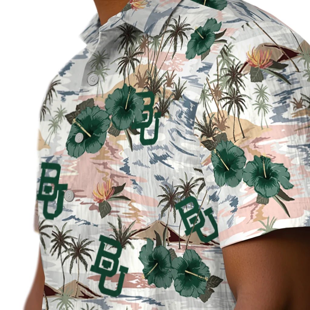 Baylor Bears Hawaiian Shirt - Hibiscus Seaside | Moonbestprint