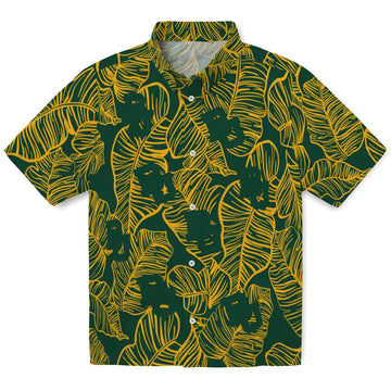 Baylor Bears Hawaiian Shirt - Leaf Outline | Moonbestprint