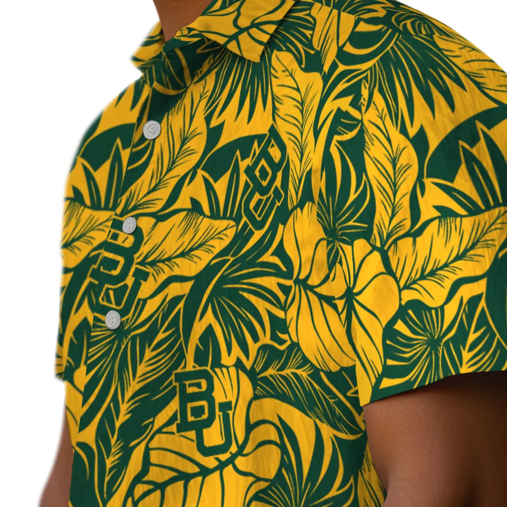 Baylor Bears Hawaiian Shirt - Monstera Layer | Moonbestprint