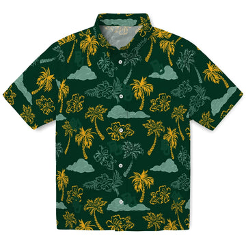 Baylor Bears Hawaiian Shirt - Palm And Clouds | Moonbestprint