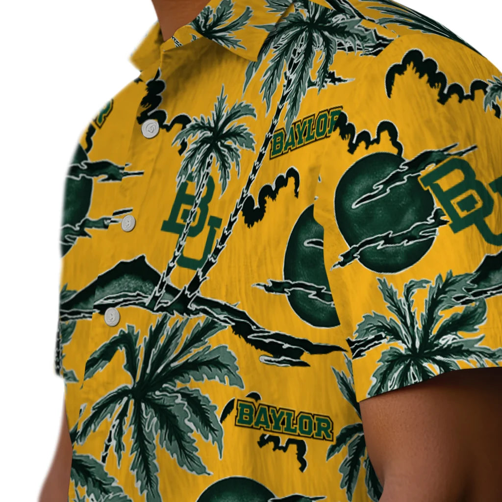 Baylor Bears Hawaiian Shirt - Palm Sunset | Moonbestprint