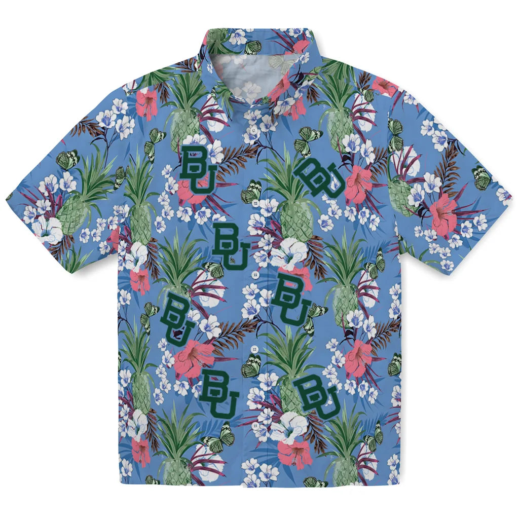 Baylor Bears Hawaiian Shirt - Pineapple Bouquet | Moonbestprint