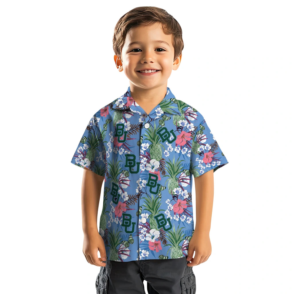 Baylor Bears Hawaiian Shirt - Pineapple Bouquet | Moonbestprint