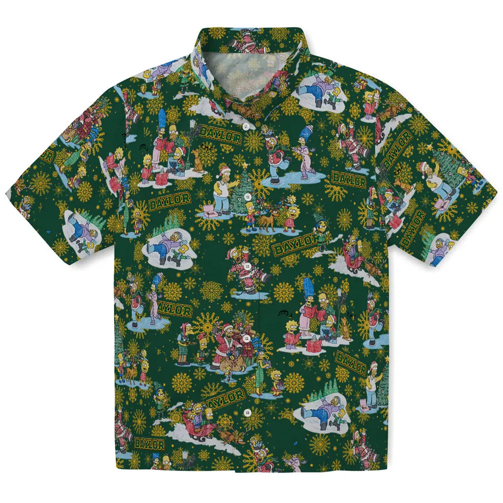 Baylor Bears Hawaiian Shirt - Simpsons Christmas | Moonbestprint