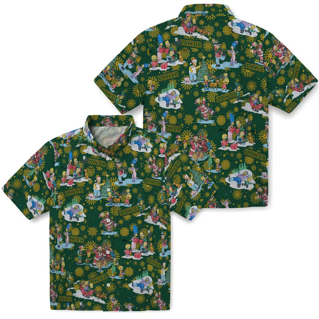 Baylor Bears Hawaiian Shirt - Simpsons Christmas | Moonbestprint