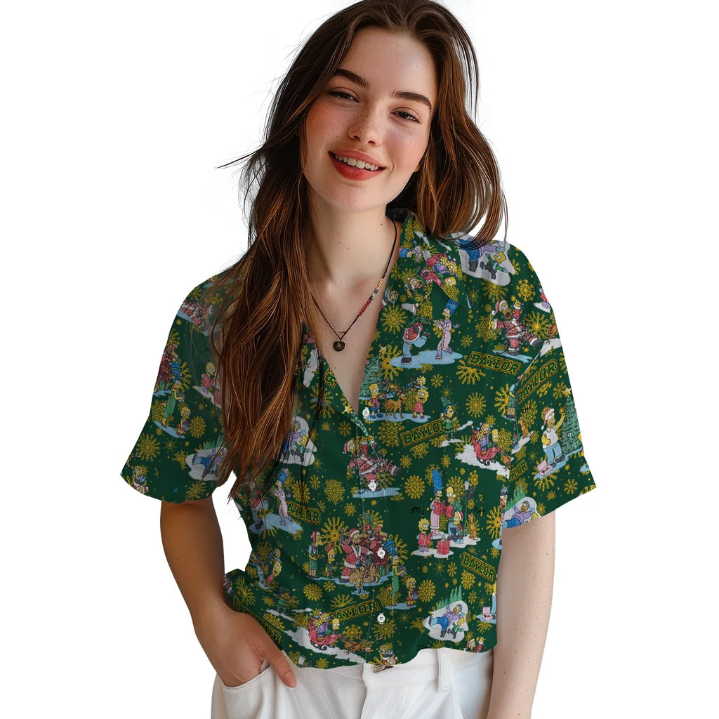 Baylor Bears Hawaiian Shirt - Simpsons Christmas | Moonbestprint