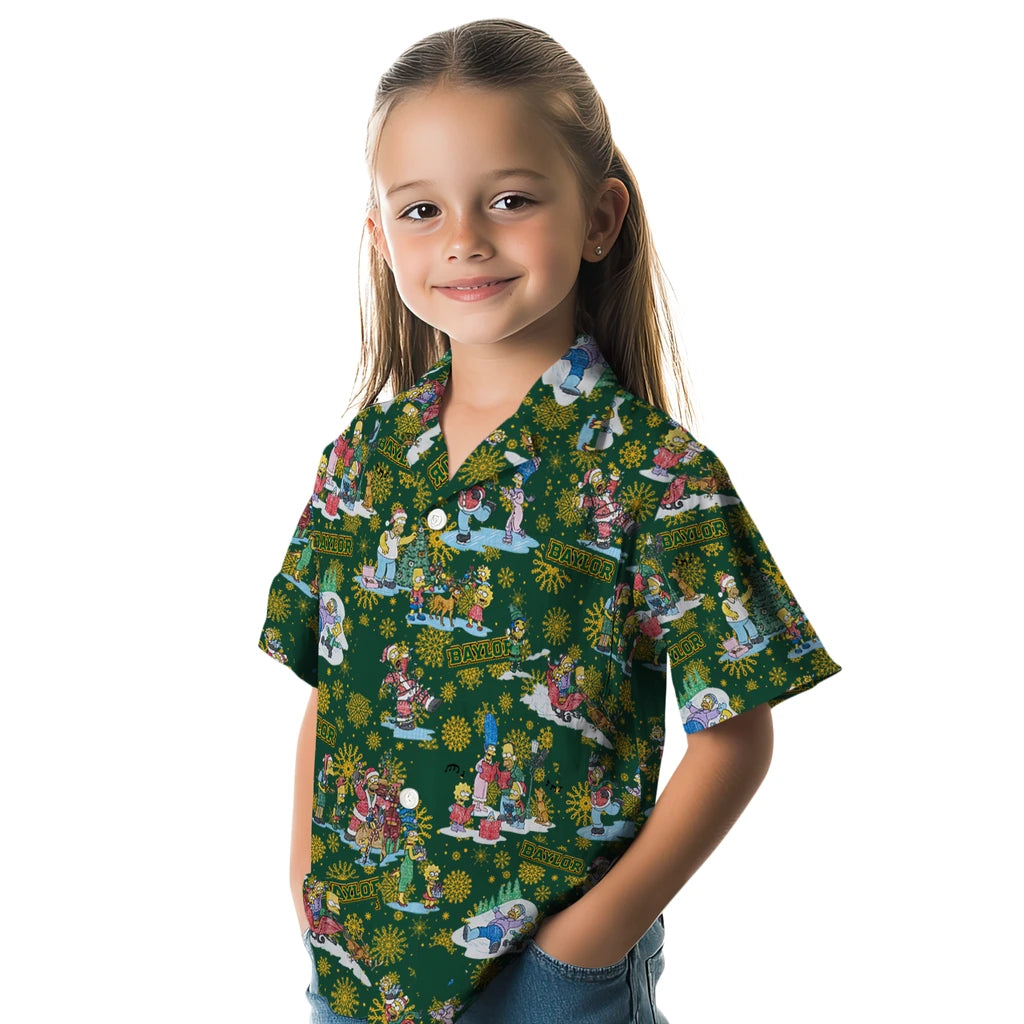 Baylor Bears Hawaiian Shirt - Simpsons Christmas | Moonbestprint