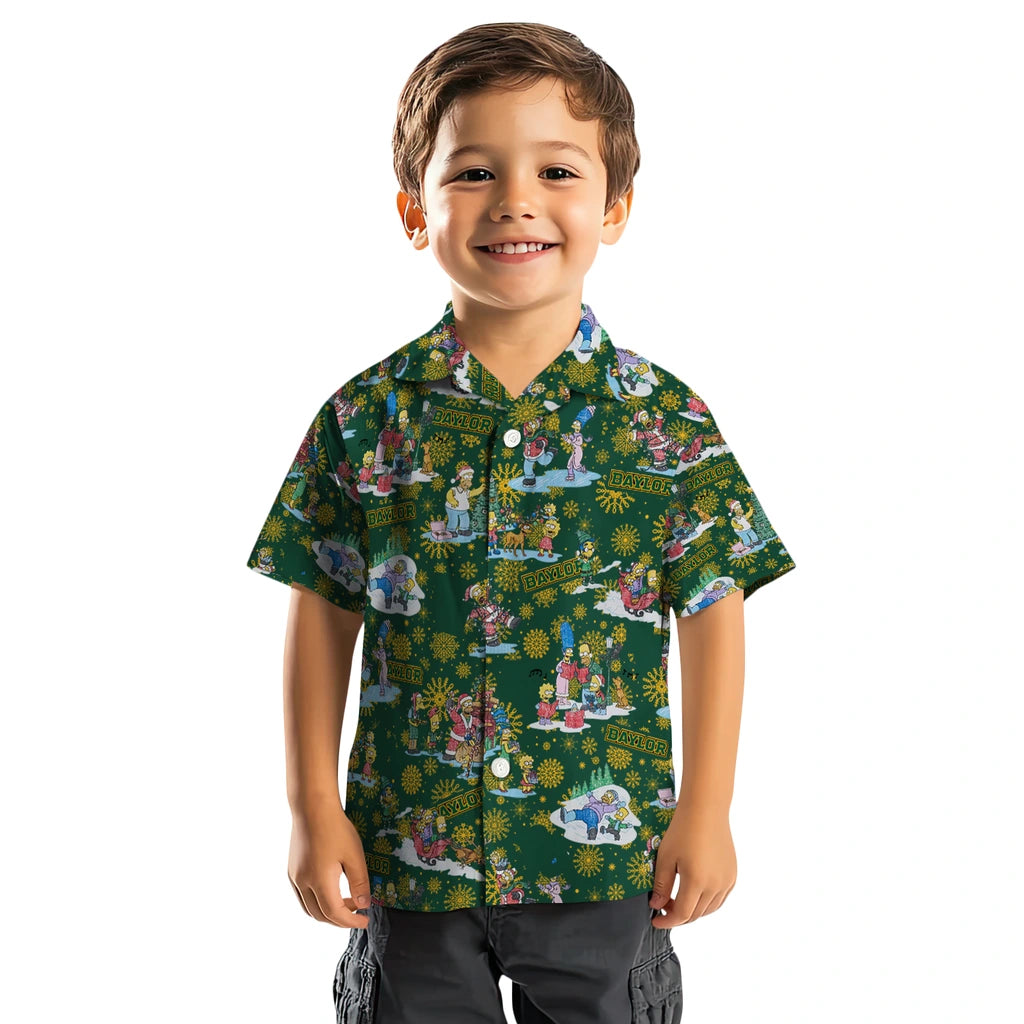 Baylor Bears Hawaiian Shirt - Simpsons Christmas | Moonbestprint