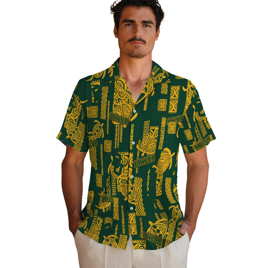 Baylor Bears Hawaiian Shirt - Turtle Lines | Moonbestprint