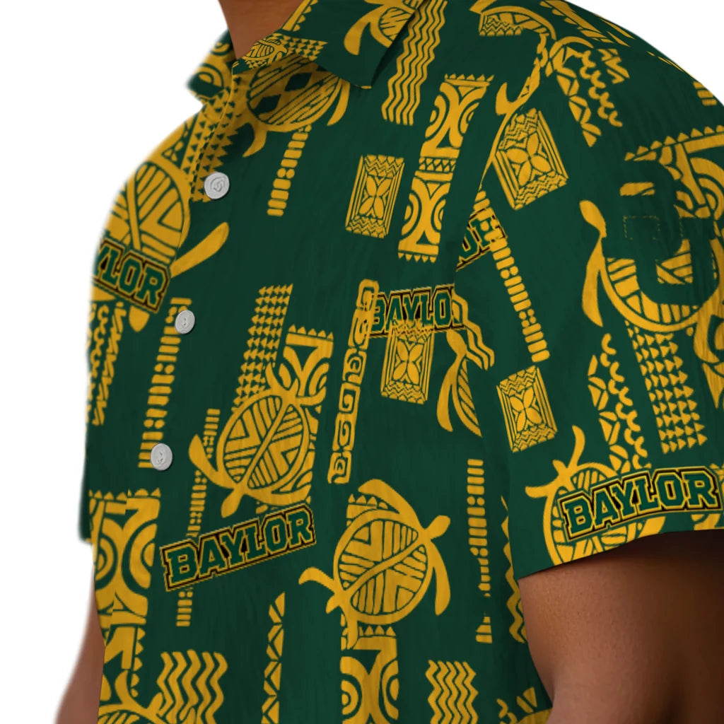 Baylor Bears Hawaiian Shirt - Turtle Lines | Moonbestprint
