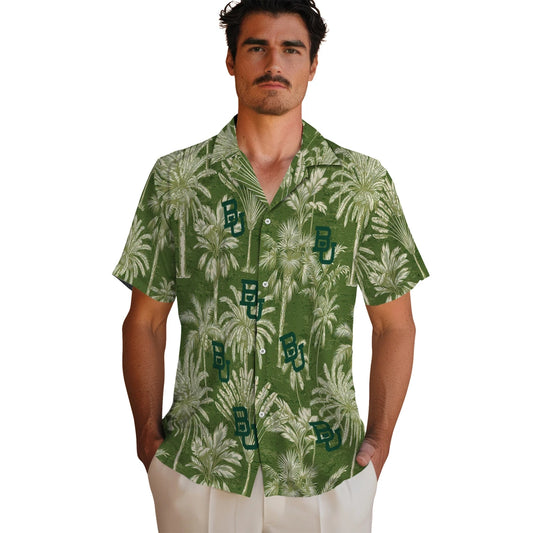 Baylor Bears Hawaiian Shirt - Vintage Palm Tree | Moonbestprint