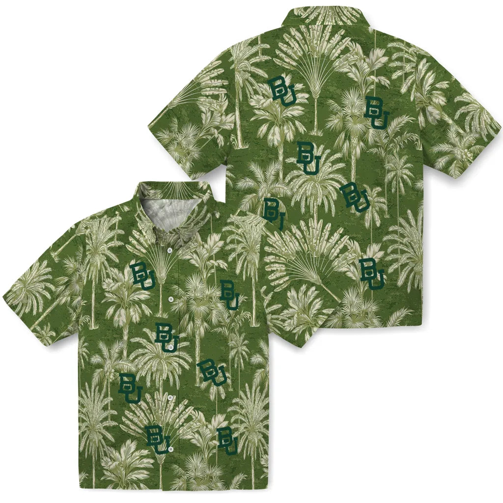 Baylor Bears Hawaiian Shirt - Vintage Palm Tree | Moonbestprint