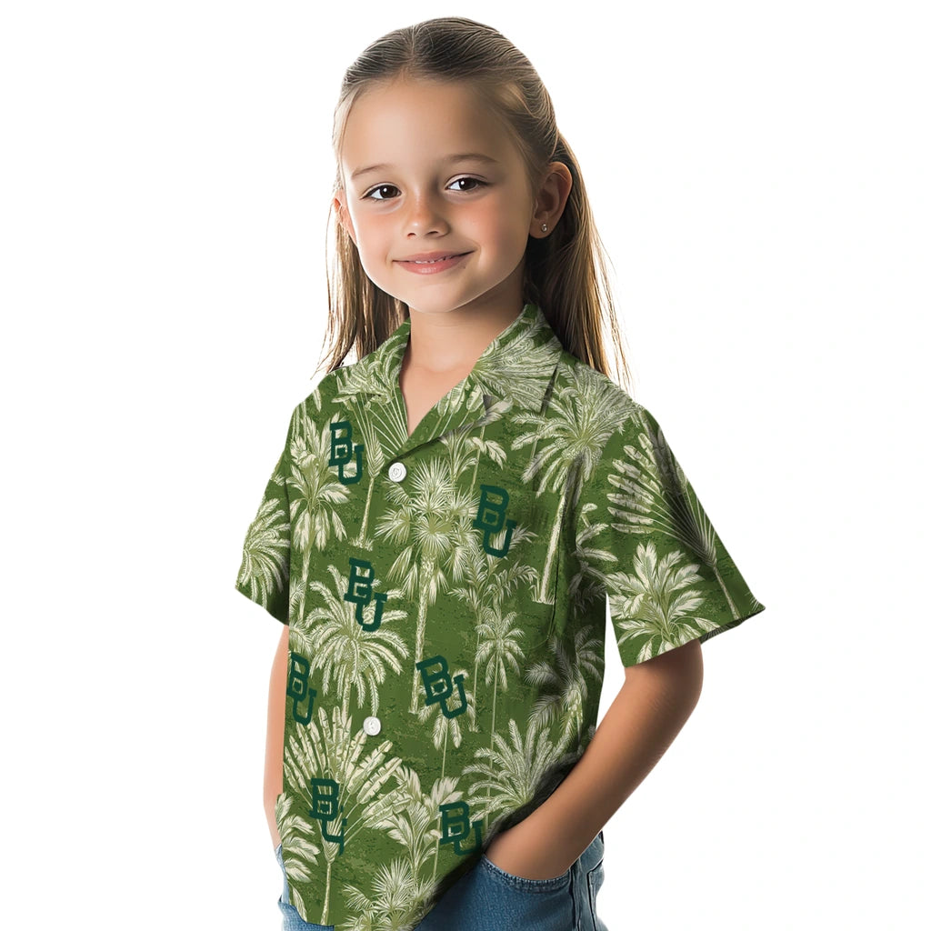 Baylor Bears Hawaiian Shirt - Vintage Palm Tree | Moonbestprint