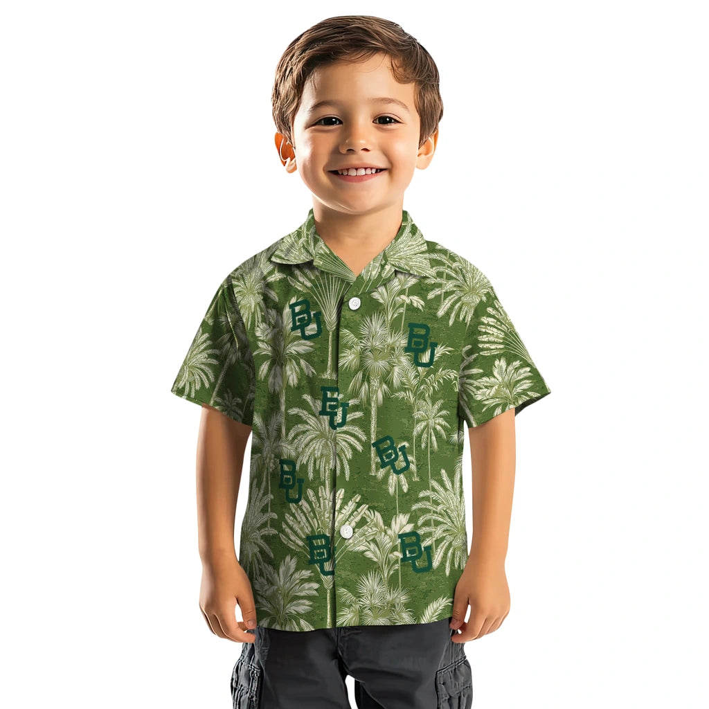 Baylor Bears Hawaiian Shirt - Vintage Palm Tree | Moonbestprint