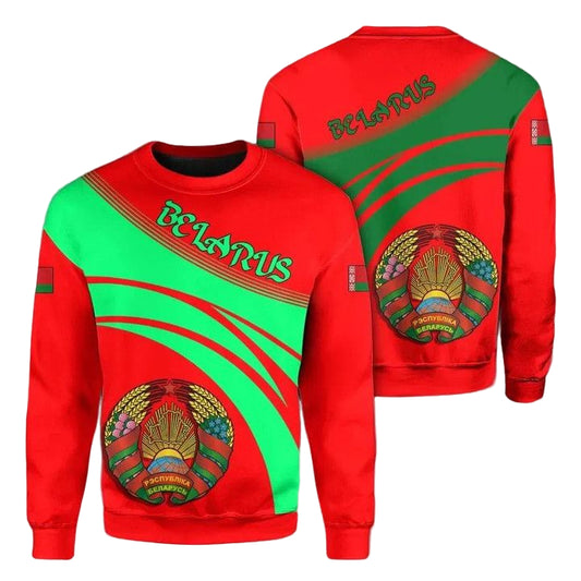 Belarus Coat Of Arms Sweater Cricket Style J5W ? Usalast
