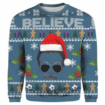 Believe Team Ted Lasso Ugly Christmas 3D Sweater ? Usalast