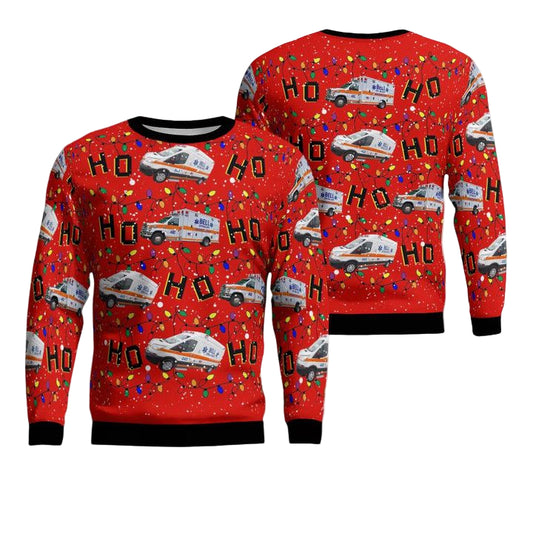 Bell Ambulance Milwaukee Wisconsin Christmas Sweater 3D ? Usalast