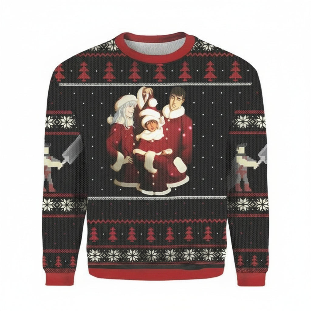 Berserk Guts Casca Griffith Merry 3d Ugly Christmas Sweater ? Usalast