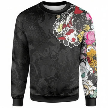 Best Koi Fish Tattoo ? Special Sweater Knitted Long-Sleeved Sweater A7 ? Usalast