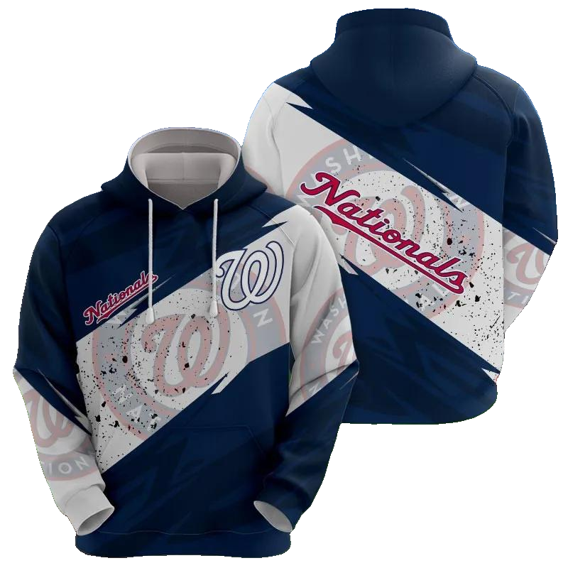 Washington Nationals MLB All Over Print Hoodie -Moonbestprint