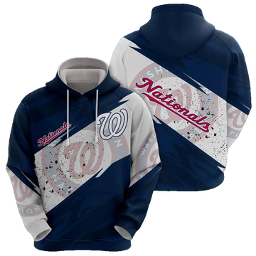 Washington Nationals MLB All Over Print Hoodie -Moonbestprint