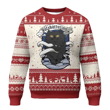 Yule Cat Jolakotturinn Ugly Christmas Sweater - Moonbestprint
