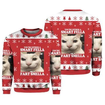 You're Either a Smart Fella Ugly Sweater 2026 Christmas - Moonbestprint