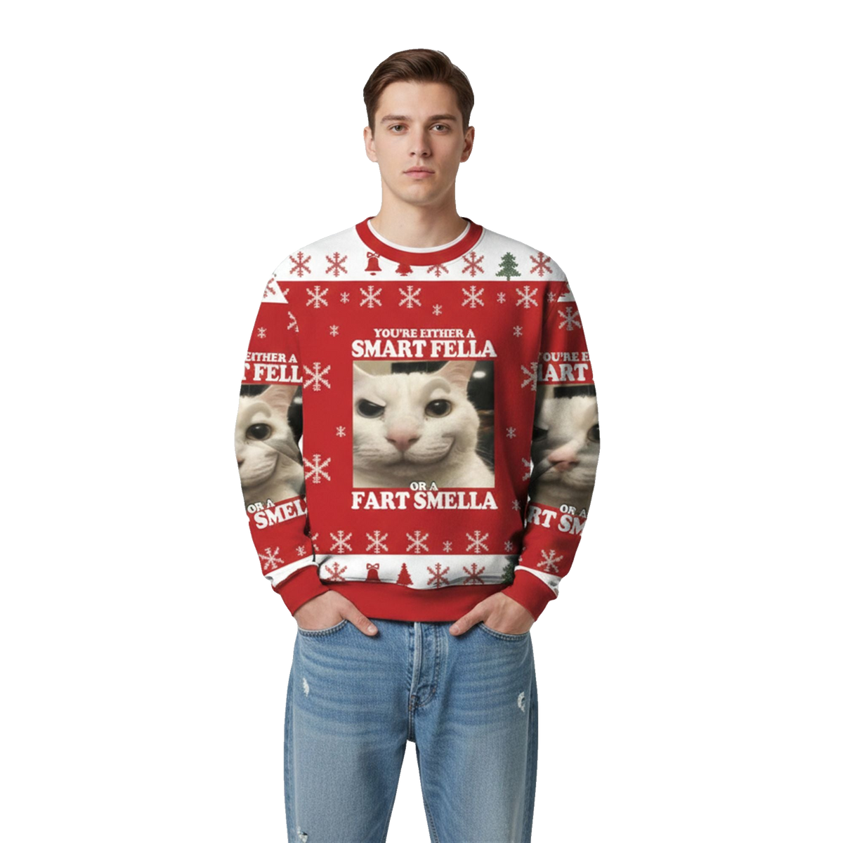 You're Either a Smart Fella Ugly Sweater 2026 Christmas - Moonbestprint