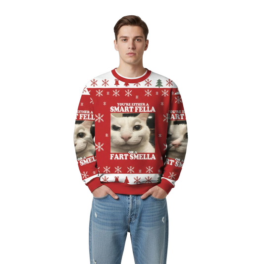 You're Either a Smart Fella Ugly Sweater 2026 Christmas - Moonbestprint