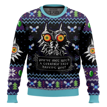 You Met With a Terrible Fate Majora?s Mask Zelda Ugly Christmas Sweater – Moonbestprint