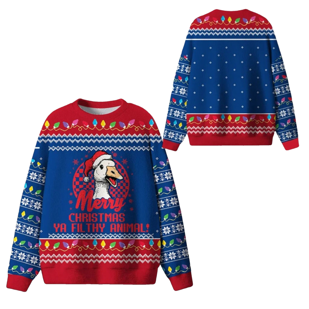 Ya Filthy Goose Ugly Sweater 2026 Christmas - Moonbestprint
