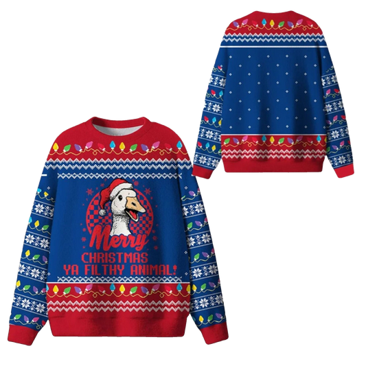 Ya Filthy Goose Ugly Sweater 2026 Christmas - Moonbestprint
