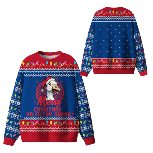 Ya Filthy Goose Ugly Sweater 2026 Christmas - Moonbestprint