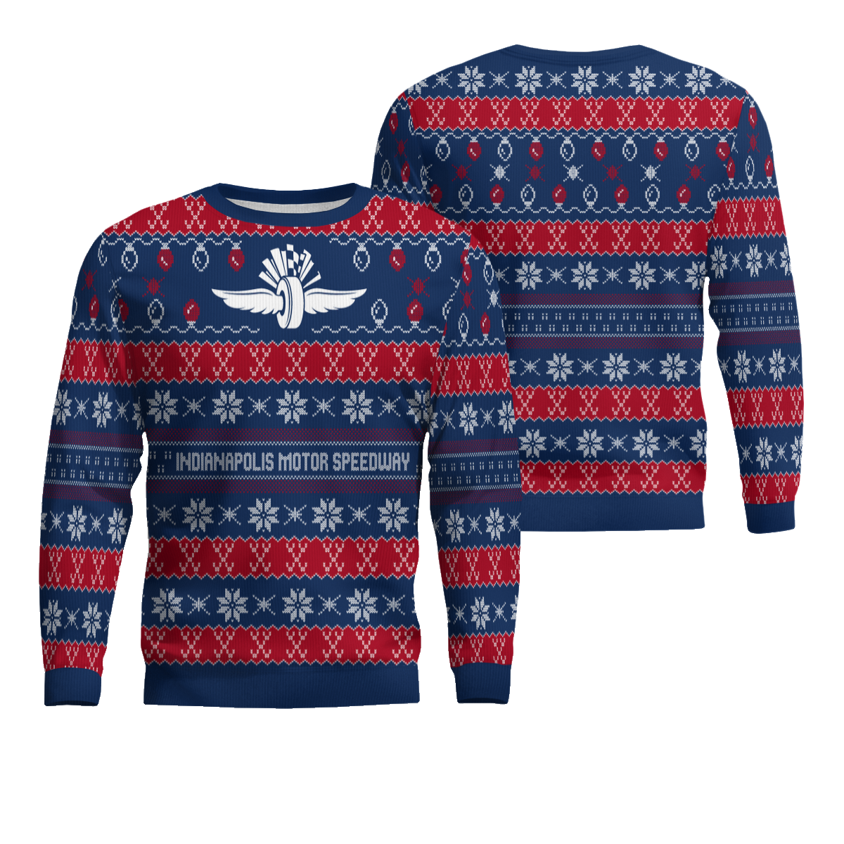 Wing Wheel Flag Ugly Christmas Sweater – Moonbestprint