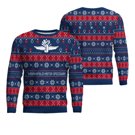 Wing Wheel Flag Ugly Christmas Sweater – Moonbestprint