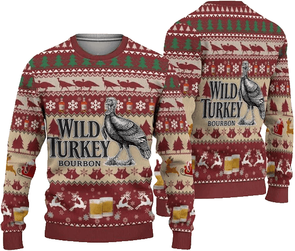 Wild Turkey Bourbon Ugly Sweater – Moonbestprint