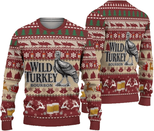 Wild Turkey Bourbon Ugly Sweater – Moonbestprint