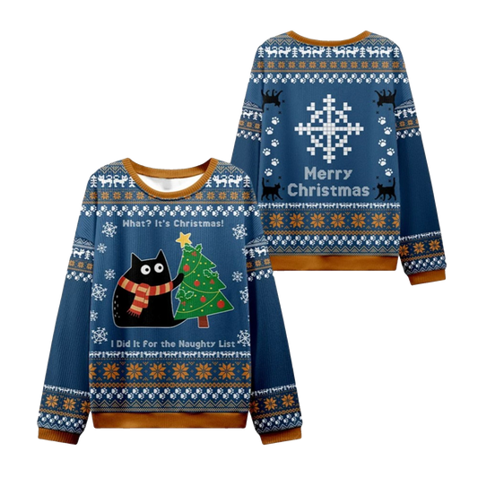 What It's Christmas Cat Ugly Sweater 2026 Christmas - Moonbestprint